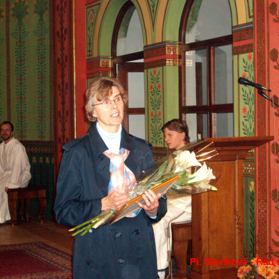 Udělení řádu sv. Martina, paní Slavíková, listopad 2004